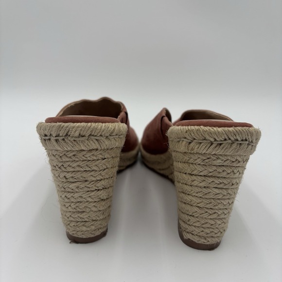 STUART‎ WEITZMAN Wonda Espadrille Wedge Sandals Desert Rose Women\'s Size 10